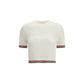 Thom Browne White Cotton T-Shirt