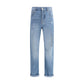 Brunello Cucinelli Light Blue Cotton Relaxed Fit Jeans